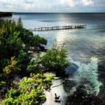 Pristine beach in Caye Caulker, Belize