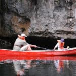 Canoeing Barton Creek Cave