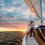 Sunset Sailing Belize Wedding