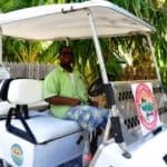 golf cart taxi in belize