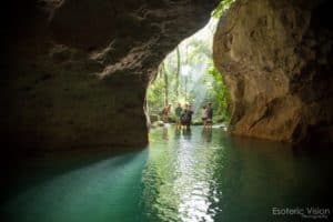Family at ATM Cave