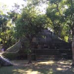 The Main Courtyard at Cahal Pech Maya Ruins