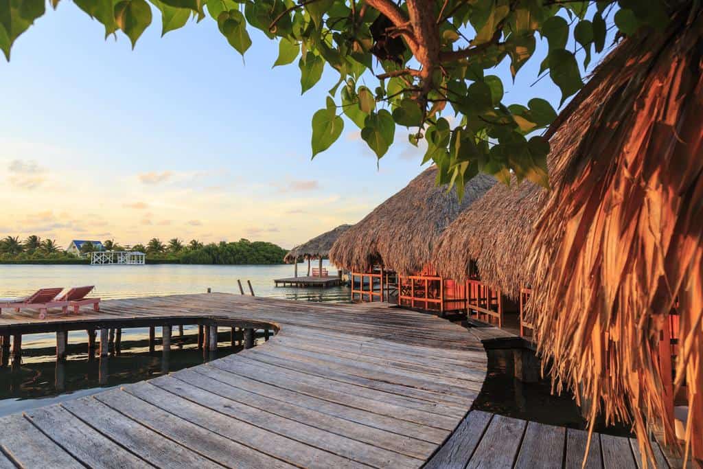 Overwater Cabanas in Belize