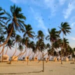 Beach camping on Half Moon Caye, Lighthouse Reef Atoll