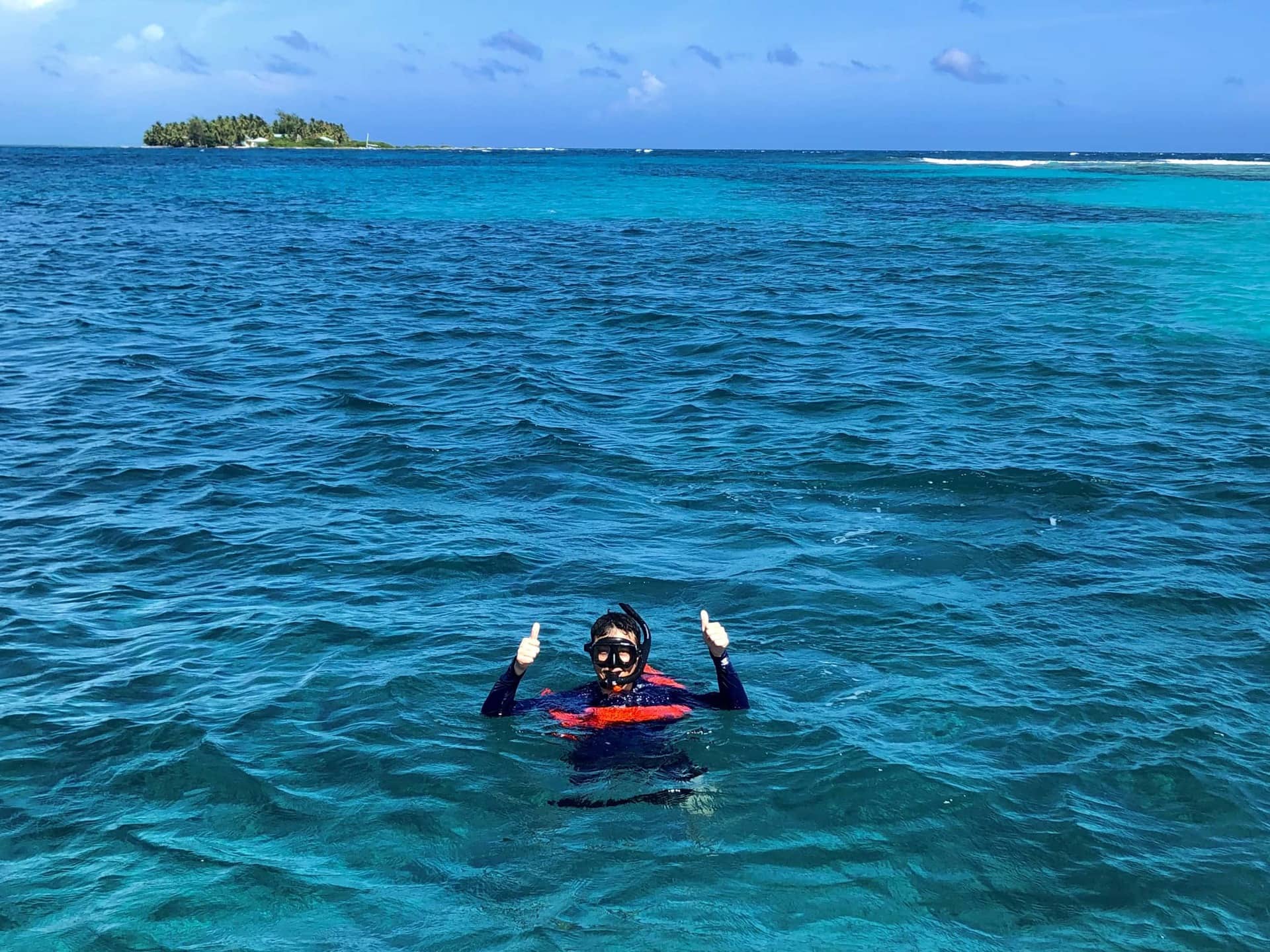 Snorkeling the Southern Barrier Reef at South Water Caye Marine Reserve