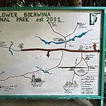 Map of Mayflower Bocawina National Park in Stann Creek, Belize