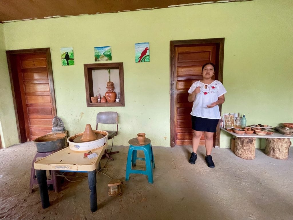 Traditional Mayan pottery making in San Antonio Village, Cayo, Belize